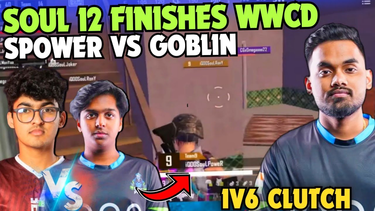 SouL SPOWER vs GOBLIN 😳 SouL RONY 1V6 😱 Soul MANYA & RONY on Fire 🔥 ...