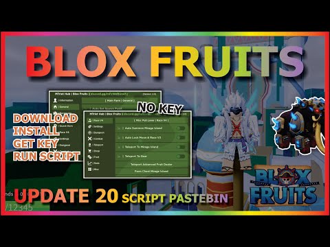 BLOX FRUITS Script Pastebin 2023 UPDATE 20 AUTO FARM LVL 2550 FULL TUTORIAL