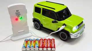 Unboxing Wuling Mini New Energy RC Car, Electric S.W.A.T Police Bus, RC City Taxi, Stunt Shark Car