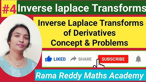 M2 R22 JNTUH Telugu | M3 JNTU Inverse laplace transforms of Derivatives concept & problems