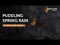 Light Puddling Spring Rain Sleep Sound - 10 Hours - Black Screen
