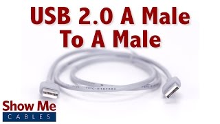 Easy To Use USB 2.0 A Male To Male  Highlight