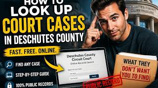 How to look up court cases in Deschutes County