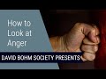 David Bohm: How to Look at Anger