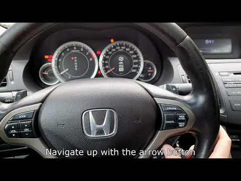 Honda Accord 8. (CU/CW) Service Reset