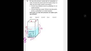 Bi Dene Yayınları Tyt Geometri Branş Denemesi 24 5. Soru Anlatımlı Video Çözümü
