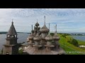 Остров-музей Кижи - аэросъёмка чудес России