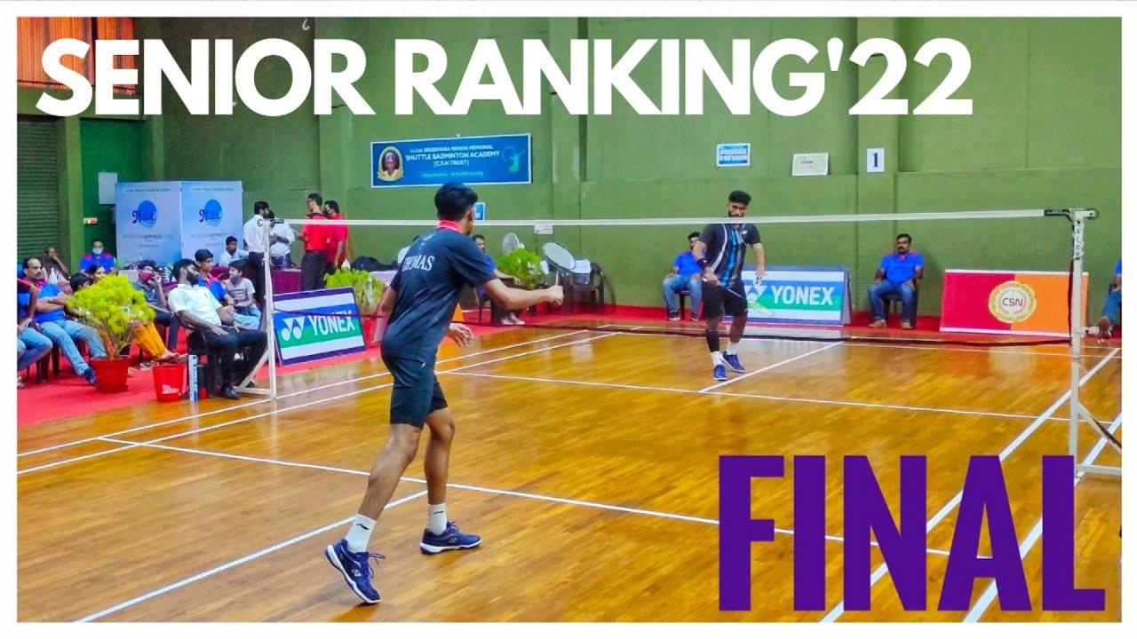 JACOB THOMAS VS GOVIND:KERALA STATE RANKING TOURNAMENT 2022 MEN'S SINGLES FINAL
