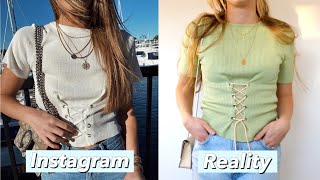 EASY Laced Top DIY! Thrifted &amp; Upcycled