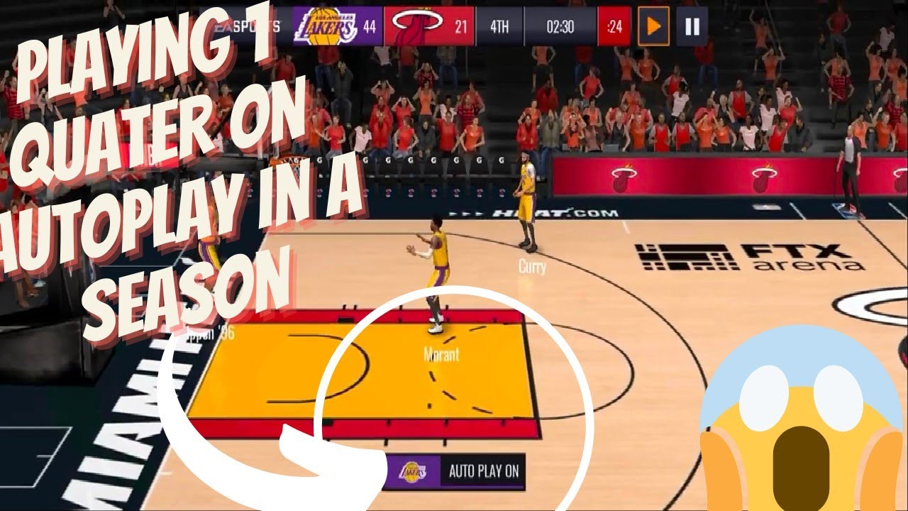 Playing 1 Quater in Autoplay in a Season match!!!!NBA LIVE MOBILE Gameplay 