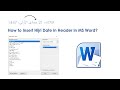 How to Insert Hijri Date in Header in MS Word?