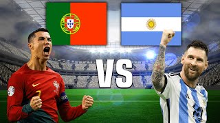 Best goal , Ronaldo vs Messi | Portugal - Argentina | Friendly Match .