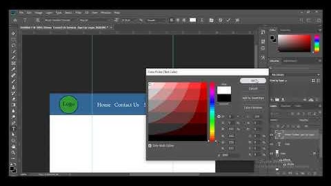How to create Header and Footer using Photoshop
