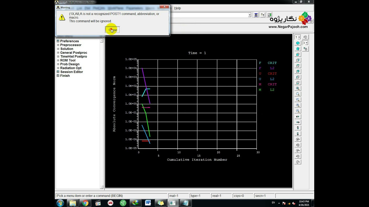 Large Deflection Bending of A Circular Plate - ANSYS