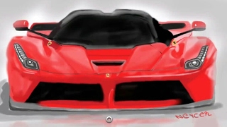 ferrari laferrari drawing
