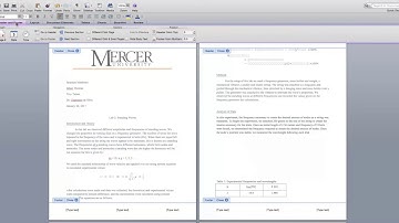 How to add page numbers and more in Microsoft Word 2011 Mac OS