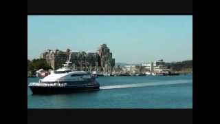 Time Lapse Ships From Vancouver Island British Columbia Canada