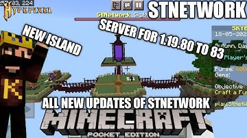 ALL NEW ISLAND UPDATE OF STNETWORK #wenpixel #stnetwork #craftersmc #satnetwork #smartypie ....