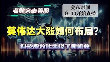 美股直播｜英伟达大涨如何布局？科技股分化出现了新机会  #美股 #英伟达 #英特尔 #特斯拉 #soun #苹果 #投資   #美国超微公司 #crcl #amd
