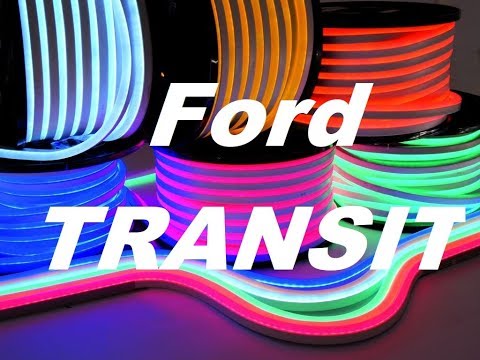Тюнинг Ford Transit. Установка неоновой ленты в панель с алиэкспрес. Подсветка салона