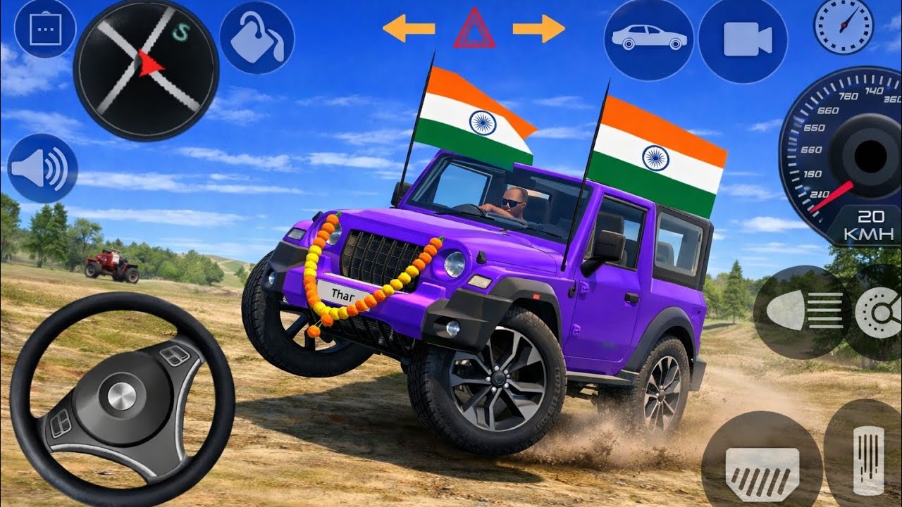 Modified Mahindra Thar Gameplay | Indian Cars (Gadi Wala Game) | Android 2026
