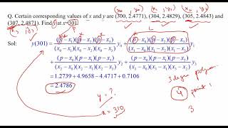 Lagrange interpolation