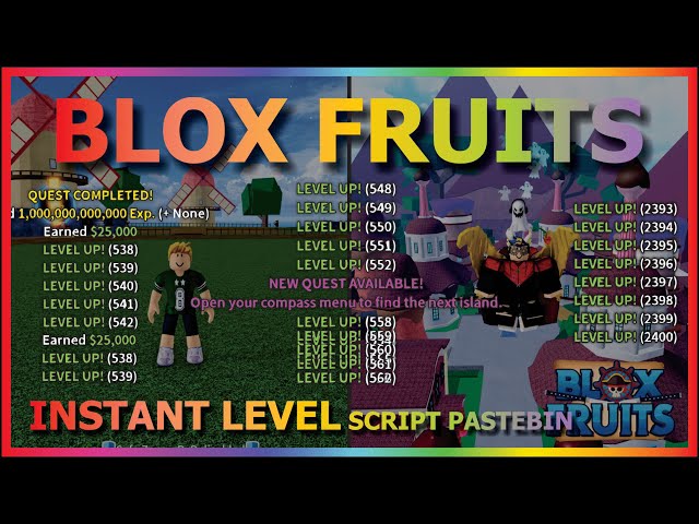 BLOX FRUITS (INSTANT LVL) – ScriptPastebin