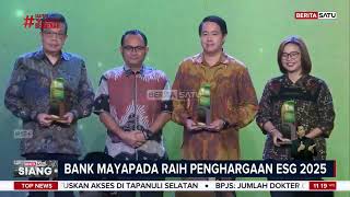 Bank Mayapada Raih Penghargaan Governance Training Di Apresiasi Esg 2025