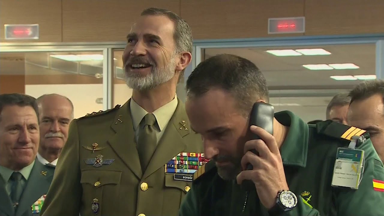 S.M. el Rey visita el Centro de Operaciones de la Dirección General de la Guardia Civil
