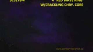 SC5278-4 4 DISPLAY SHELL - Red Wave Ring WCrackling Chry. Core