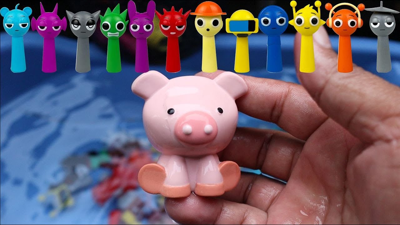 10 Minute Unboxing & Review Incredibox Sprunki Mini Figure Collection In The Water! Satisfying ASMR