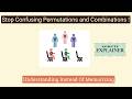 Stop Confusing Permutations and Combinations | Explained Visually using Animation