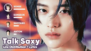 RIIZE - Talk Saxy (Line Distribution + Lyrics Karaoke) PATREON REQUESTED
