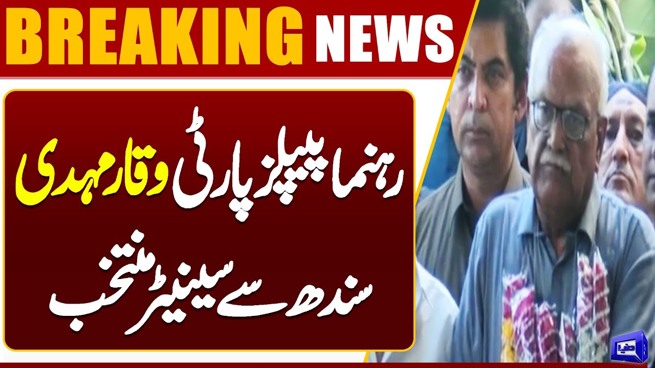Senate Election - People's Party Waqar Mehdi Elected Senator from Sindh | Dunya News