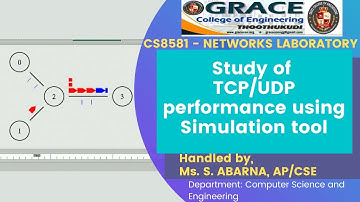 GRACE COE-CSE-CS8581-Networks Laboratory-Ex7-Study of TCP/UDP performance using Simulation tool