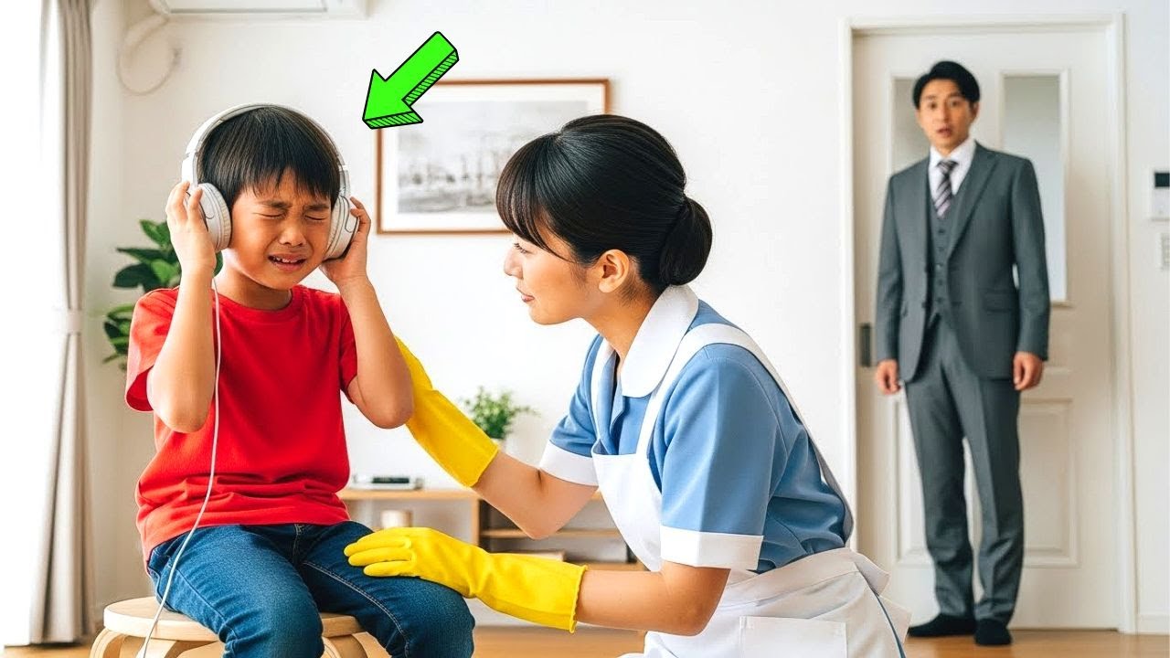 誰も大富豪の自閉症の息子を落ち着かせることができなかった。 しかし、清掃員がまったく新しい方法を試み、その様子に大富豪は驚きを隠せなかった。