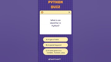 Python Basics :What is an identifier in Python? #python #coding #interview