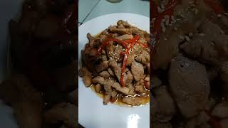 STIR FRY PORK WITH OYSTER SAUCE FOR MY COOKING AT HOME SERYE