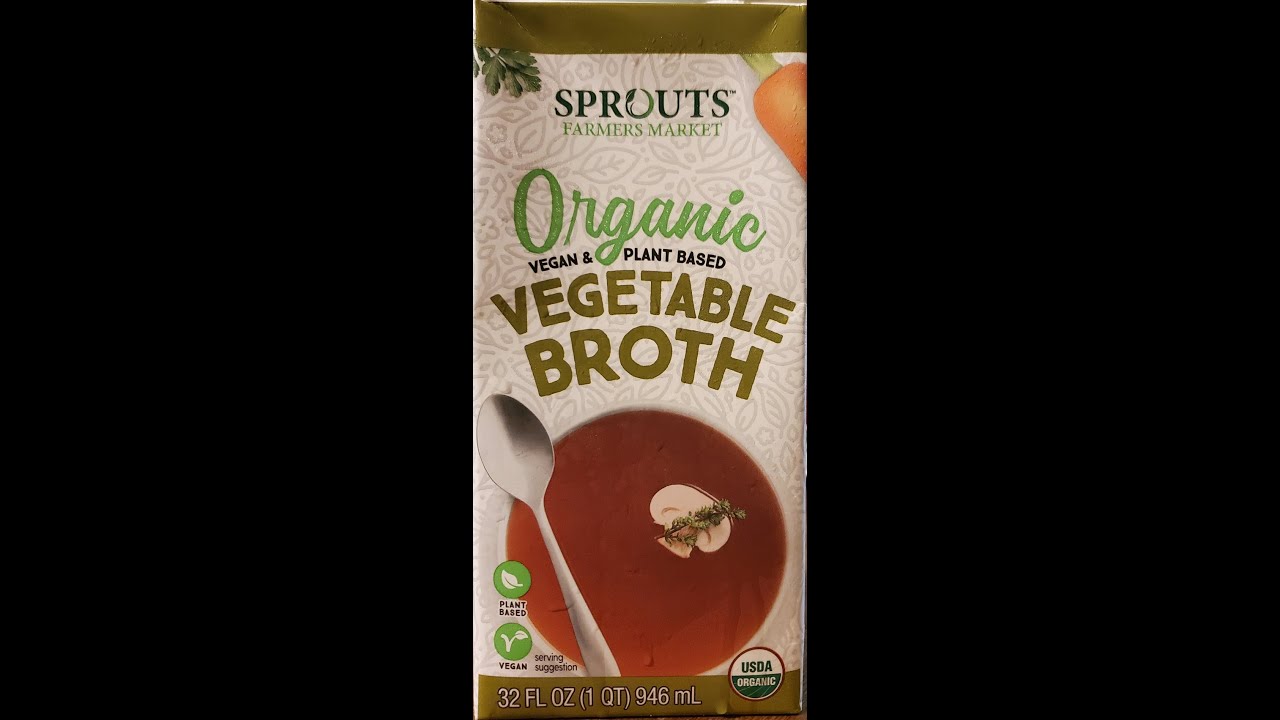 Sprouts Farmers Market Organic Vegetable Broth Review YouTube