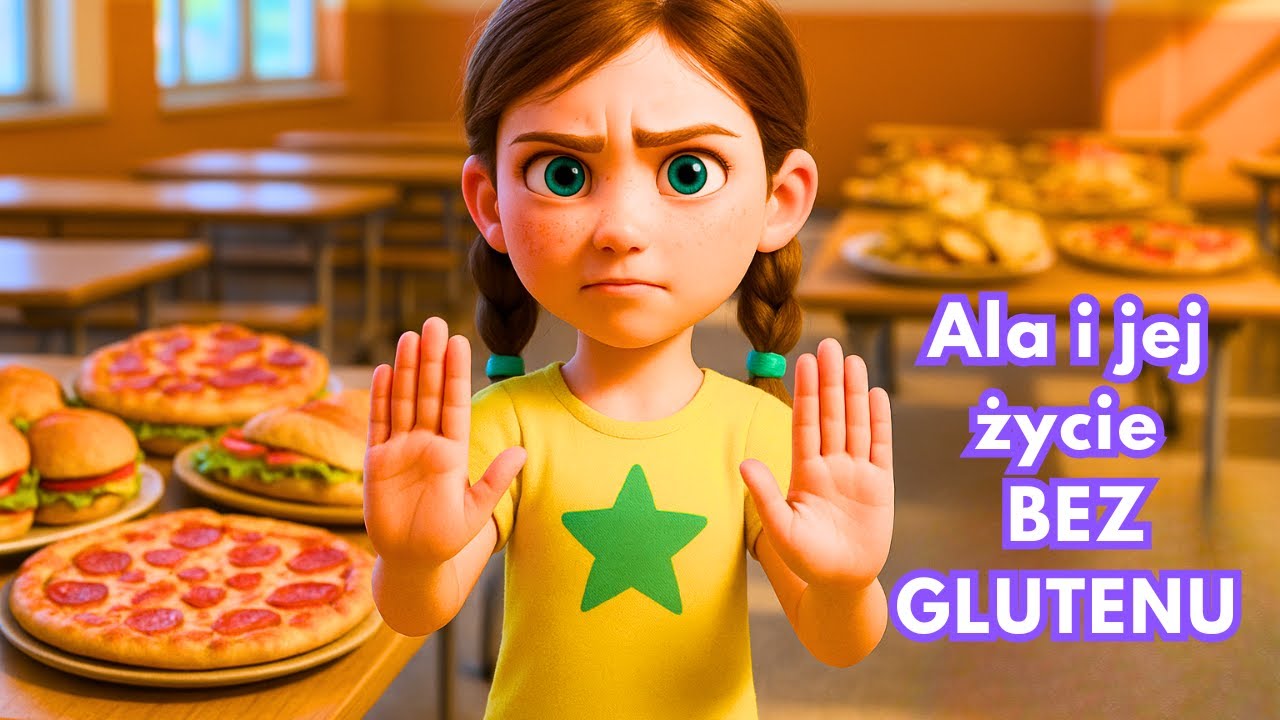 Ala i jej życie BEZ GLUTENU - Bajka Dla Dzieci Do Słuchania Edukacyjna i Zabawna.