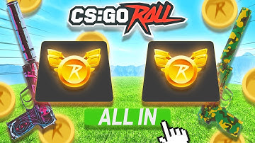 DOUBLE ROLL SPIN ON MY FIRST ALL IN! CSGOROLL