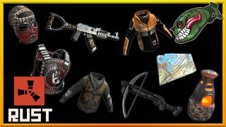 Rust Skins | Trust in Rust Charity Hoodie, Hobo Set, Blackout Crossy, HQM Furnace #179(Skin Preview)