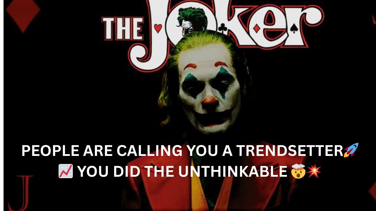 PEOPLE ARE CALLING YOU A TRENDSETTER🚀📈 YOU DID THE UNTHINKABLE 🤯💥