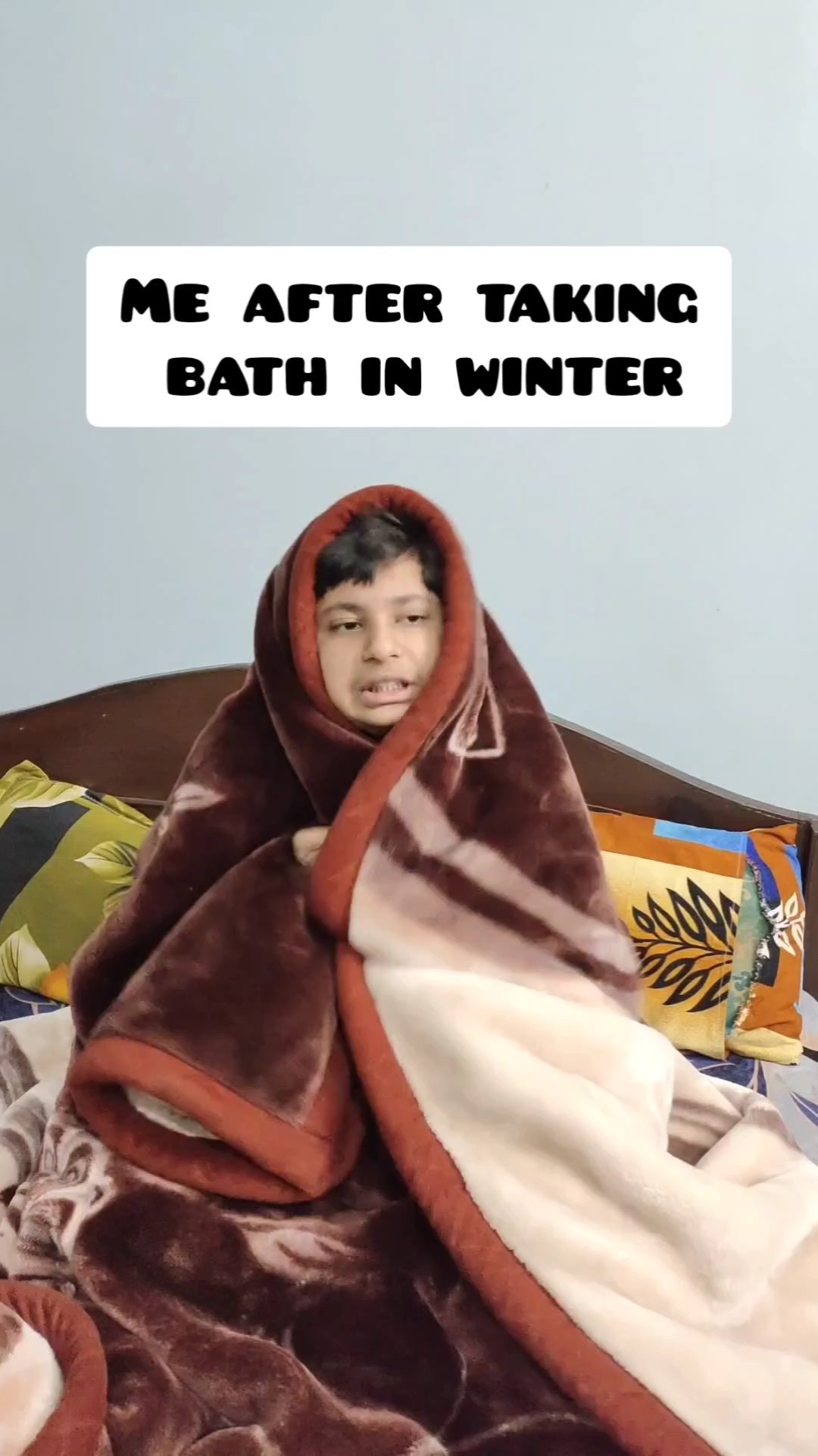 Bath in winter season #shorts #trending #views #videos #status