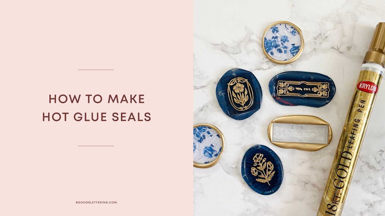 How to make hot glue seals - YouTube