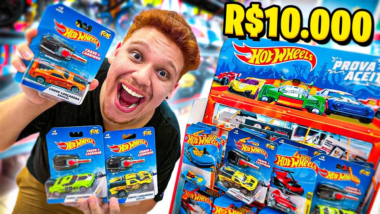 INCRÍVEL! COMPREI TODOS OS CARRINHOS DA HOT WHEELS DA LOJA!