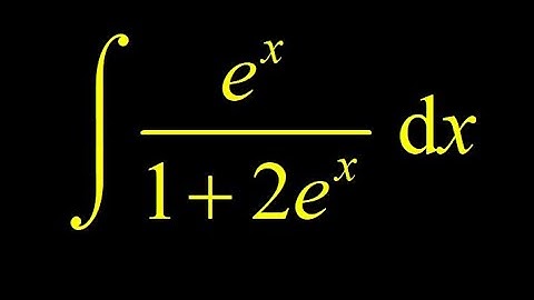 Integral e^x/(1+2e^x), compensate in front of the integral then guess the chain rule backwards.