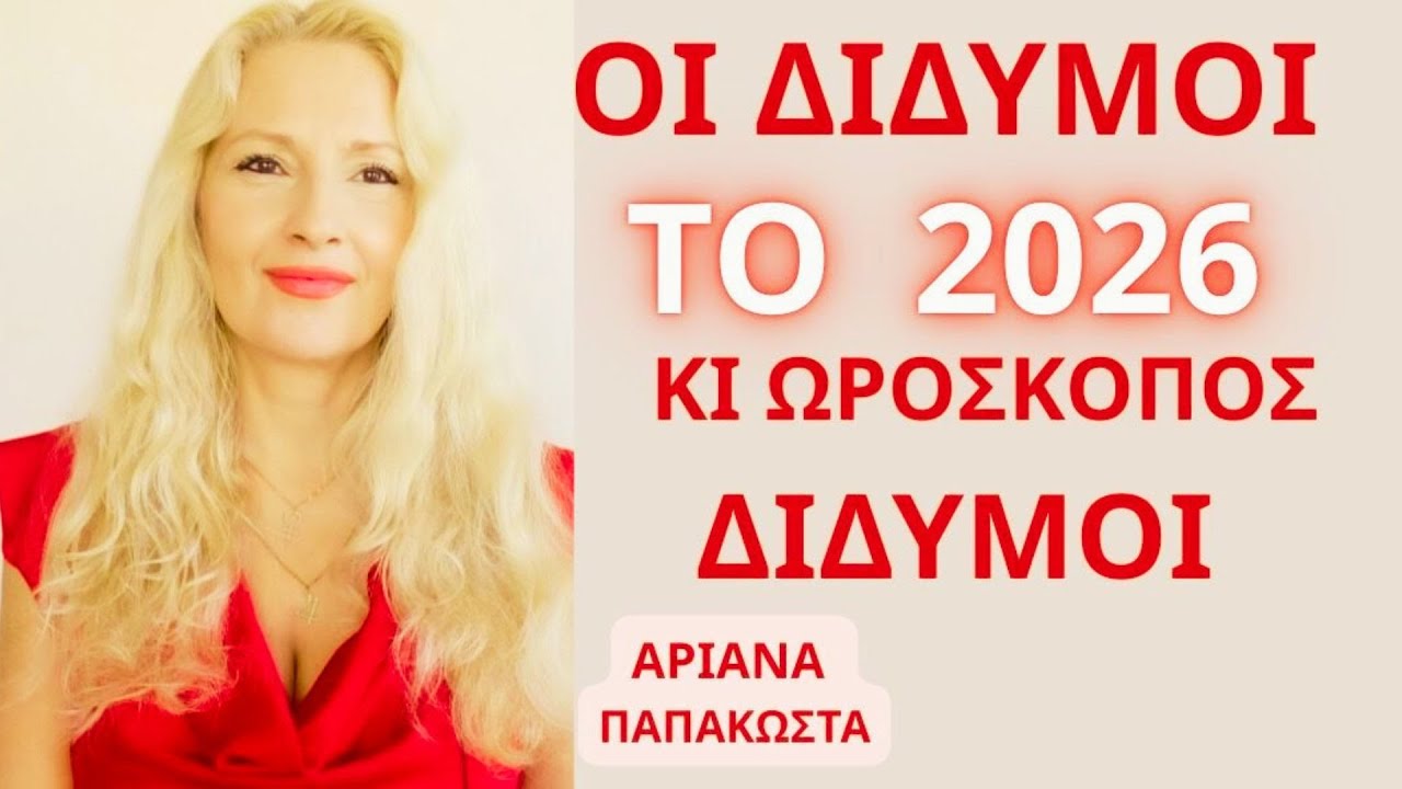 ΟΙ ΔΙΔΥΜΟΙ ΤΟ 2026 ΚΙ ΩΡΟΣΚΟΠΟΣ ΔΙΔΥΜΟΙ/ ΠΡΟΒΛΕΨΕΙΣ ΓΙΑ ΟΛΗ ΤΗ ΧΡΟΝΙΑ #ariana_astrology
