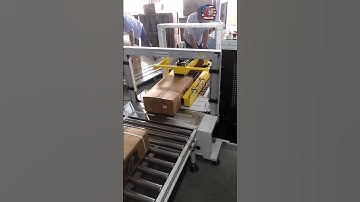 2 in 1 automatic long side carton box tape top bottom sealing machine with PP strapping sealing mach