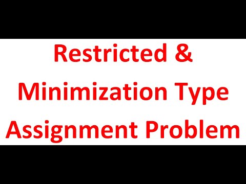 restricted assignment problem meaning